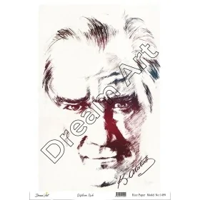 Model 1499 Atatürk Model DreamArt Pirinç Dekopaj Kağıdı